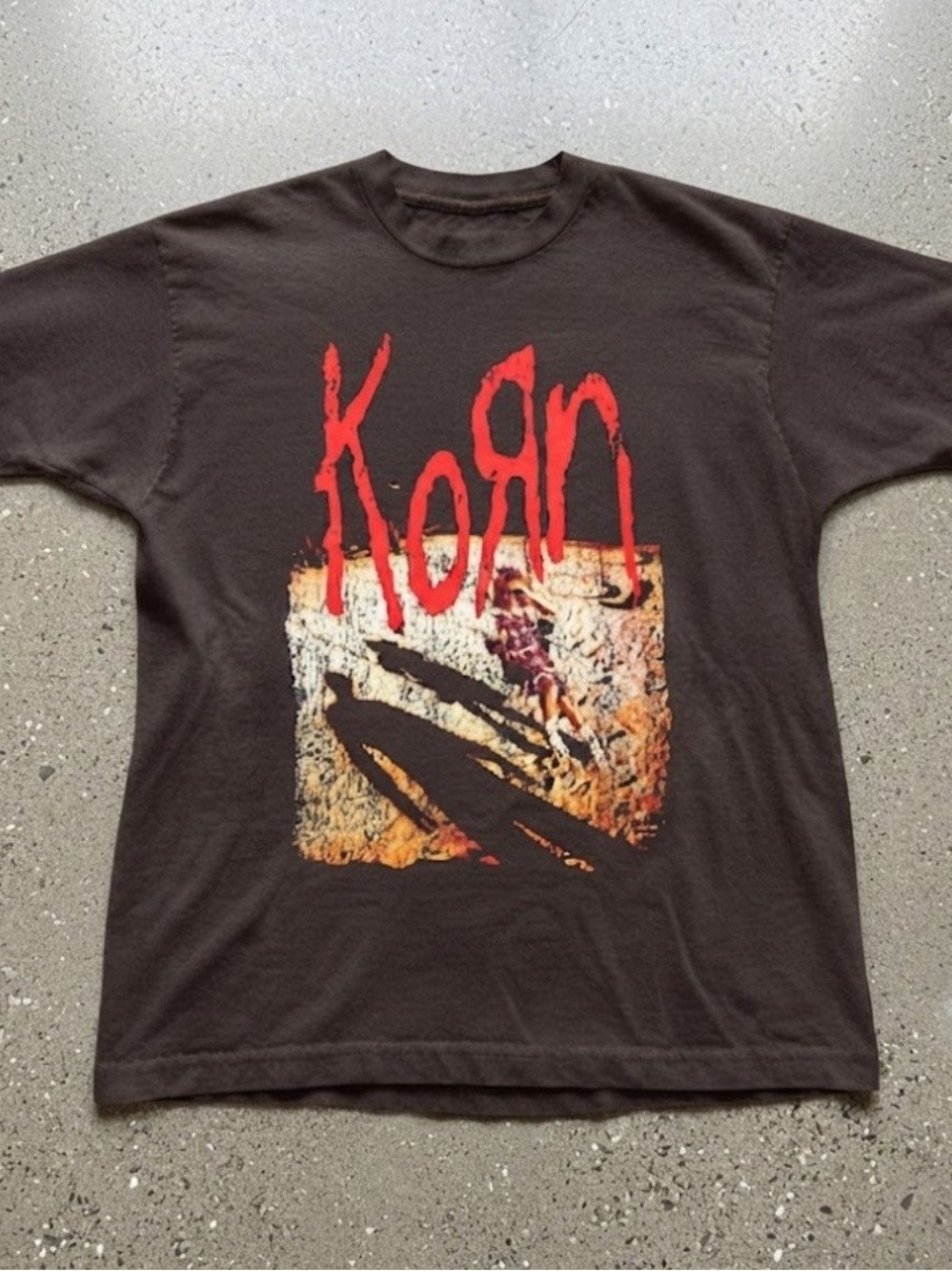 KORN Distressed Graphic Doll Shadow Cotton Gildan T-shirt